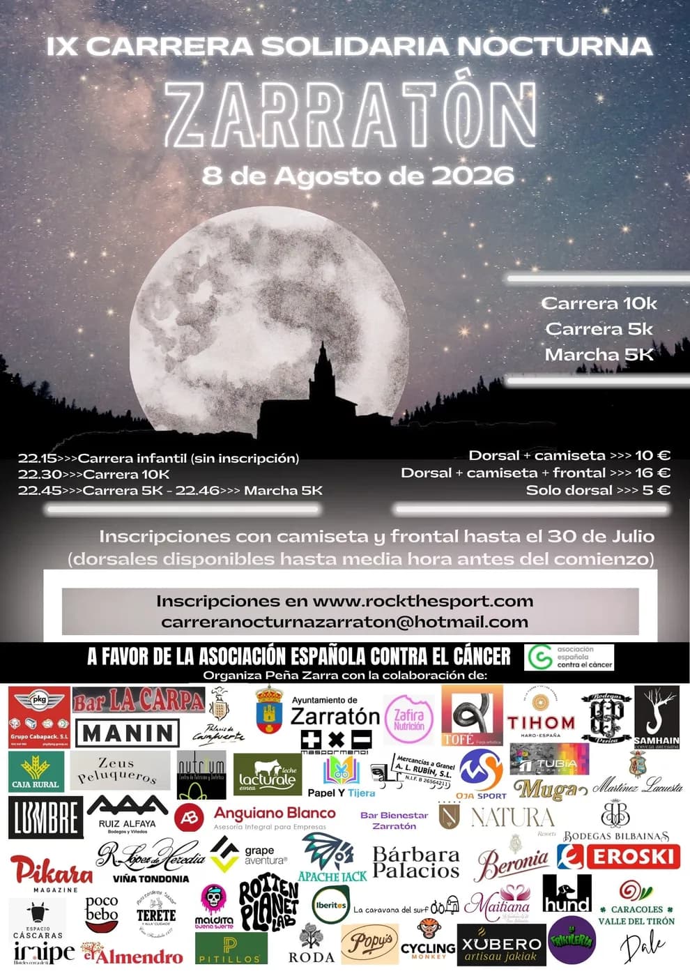 Carrera Nocturna Solidaria de Zarratón